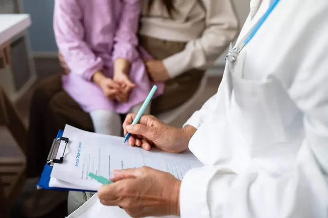 Doctor with checklist