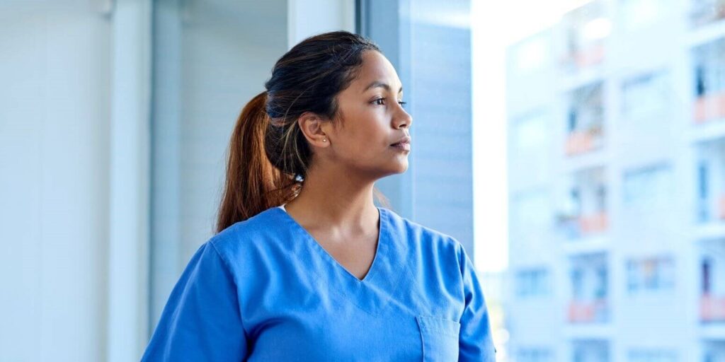 Tired nurse
