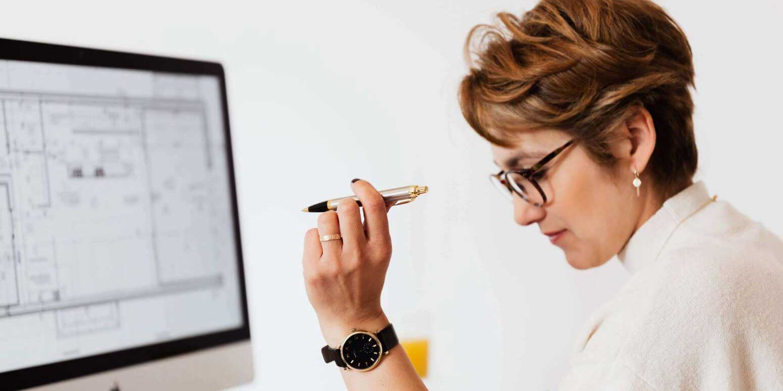 Woman at desk